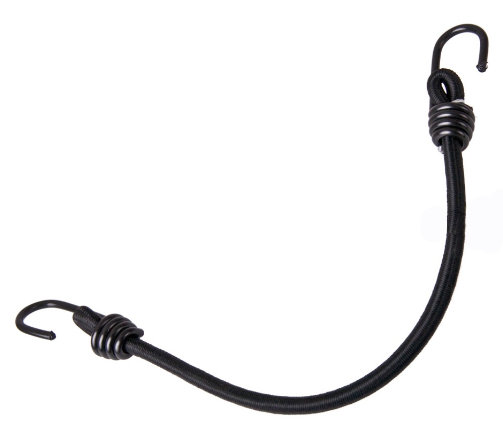 Parts Unlimited 2-Hook Bungee Cord Black 12 Inch (1012)