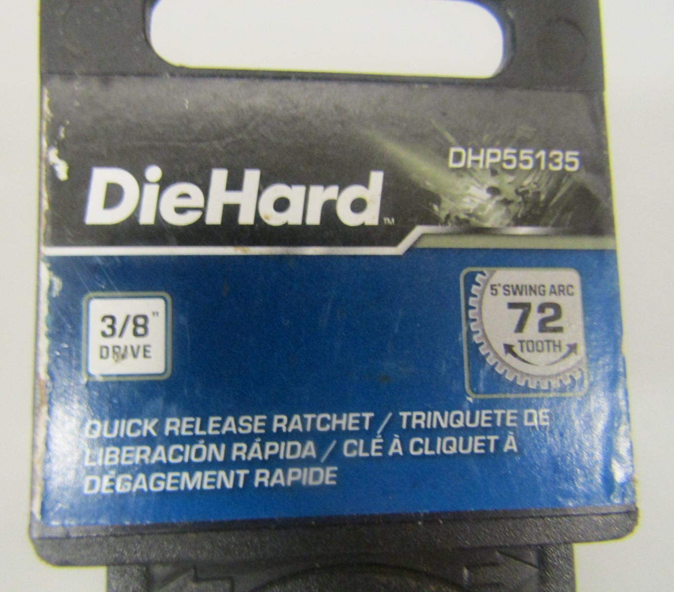 DieHard 3/8" Drive Quick Release Ratchet, 72 Tooth DHP55135