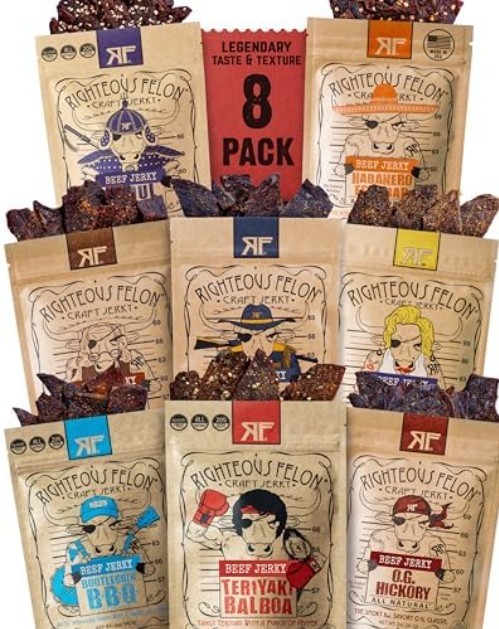 Protein-Packed Keto Snacks - Beef Jerky Sampler