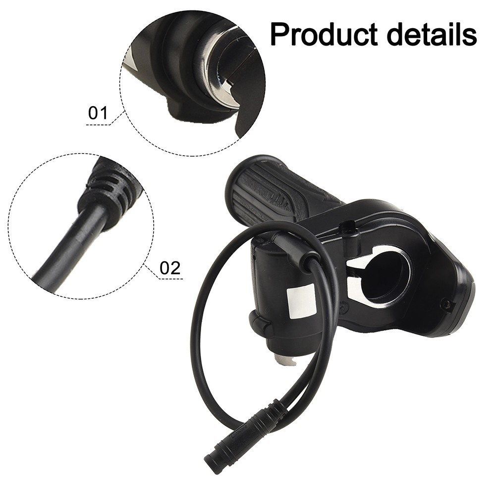 Electric Scooter Throttle 6 Pin Interface With Power Off Switch For E Bikes