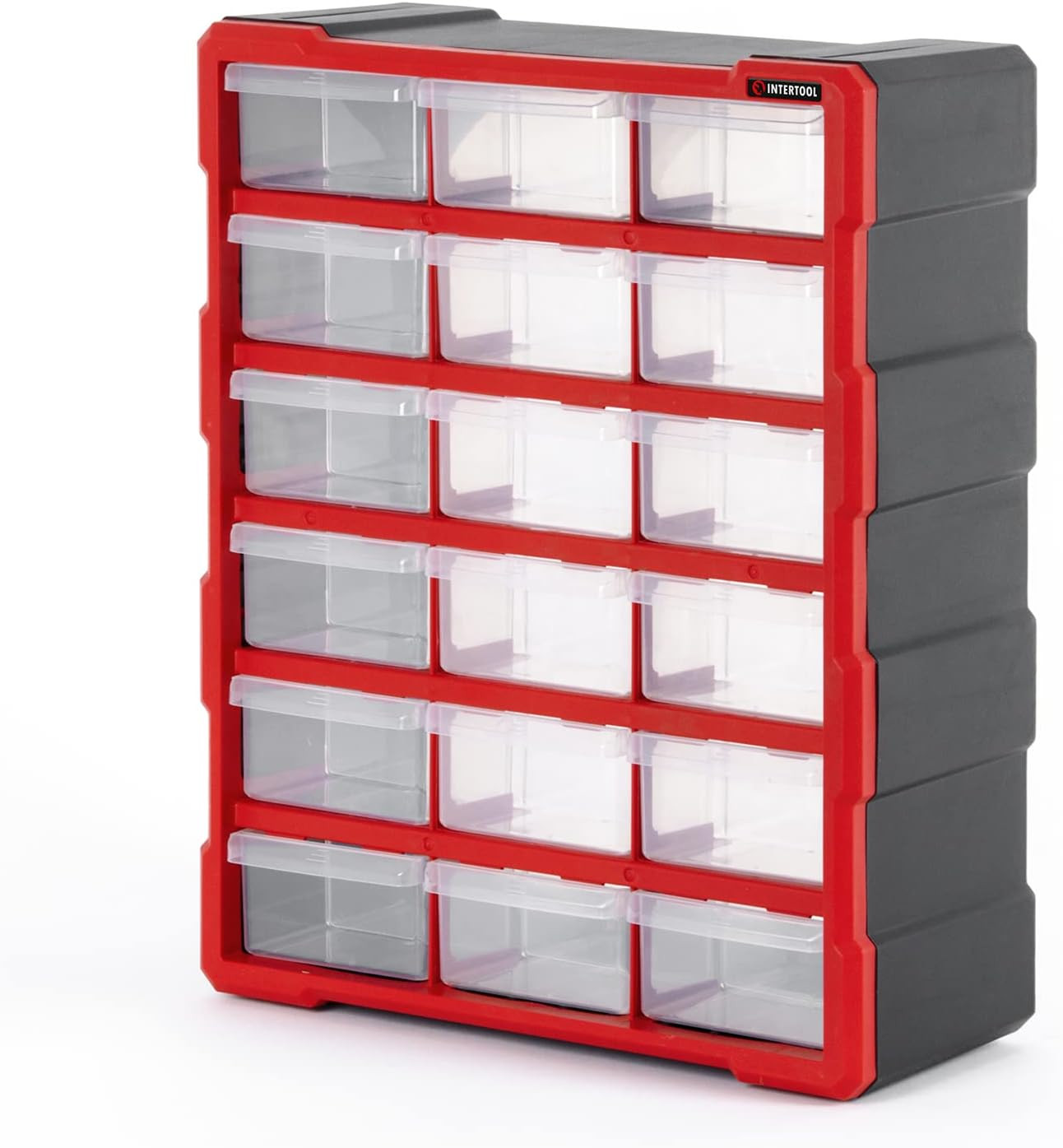 Small Parts Organizer for Hardware & Screws | 18 Removable Bins with Dividers |