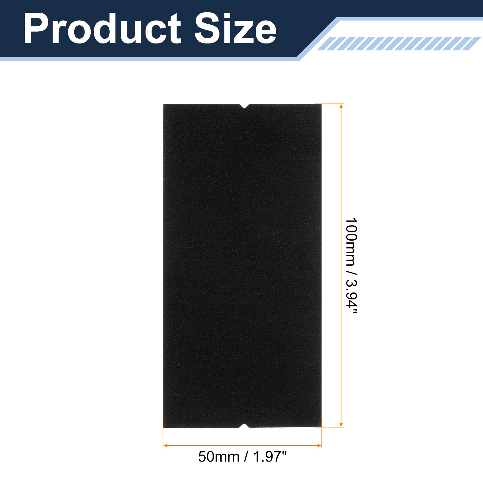 10pcs Squeegee Fabric 4 Inch Pre-Cut Self-Adhesive Replacement Felt, Black