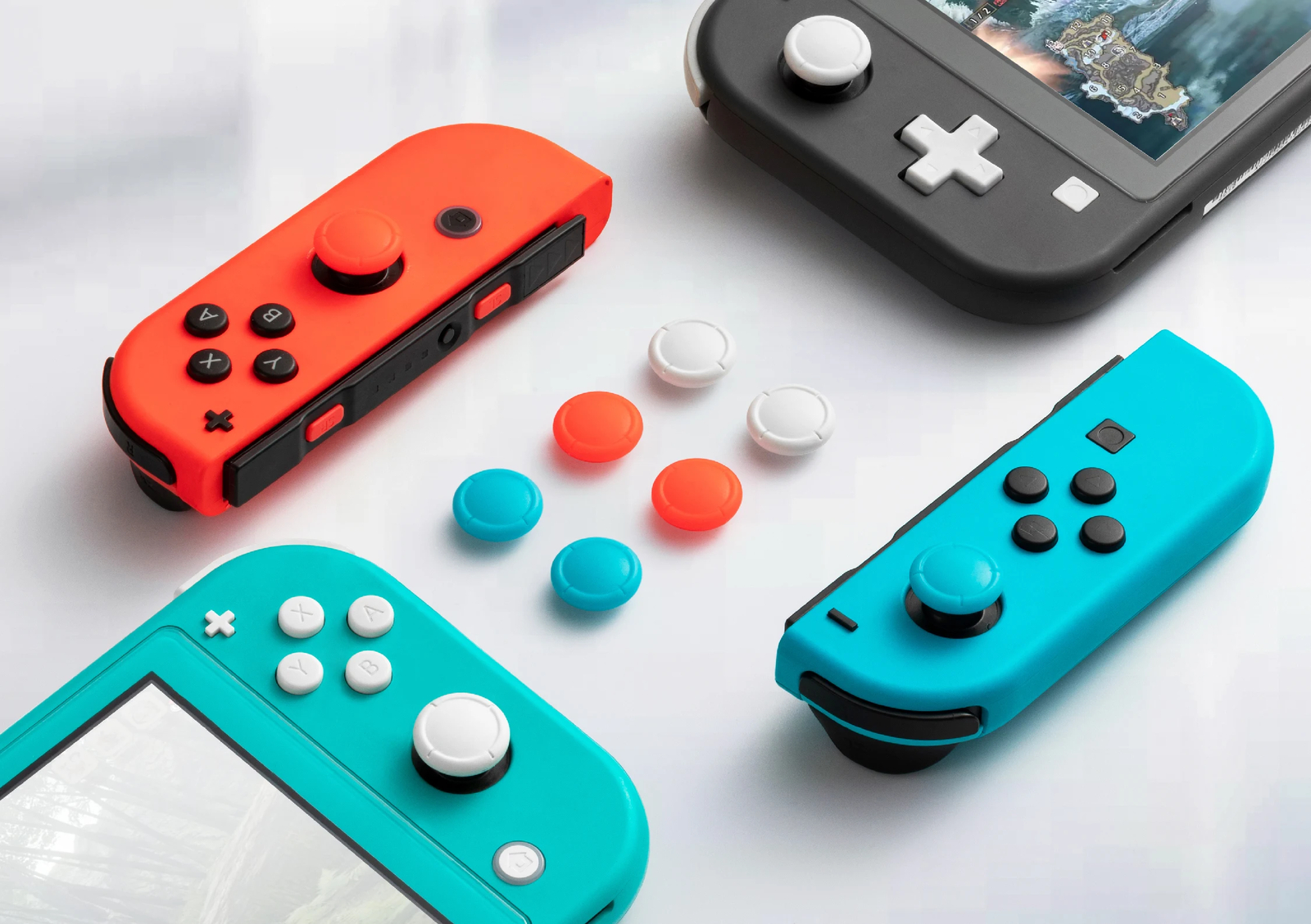 GuliKit NS42 Hall Joystick Replacement Cap for JOY-CON Replace Shell 6PCS