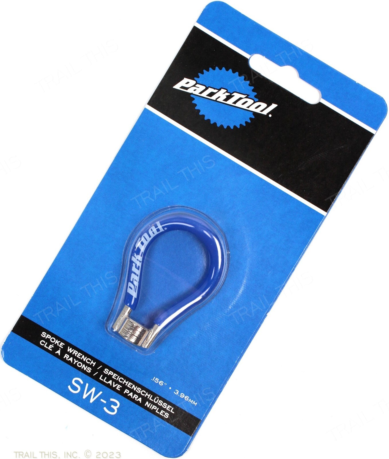 Park Tool SW-3 Spoke Wrench for Nipples with 3.96mm (0.156") Wrench Flats Bike