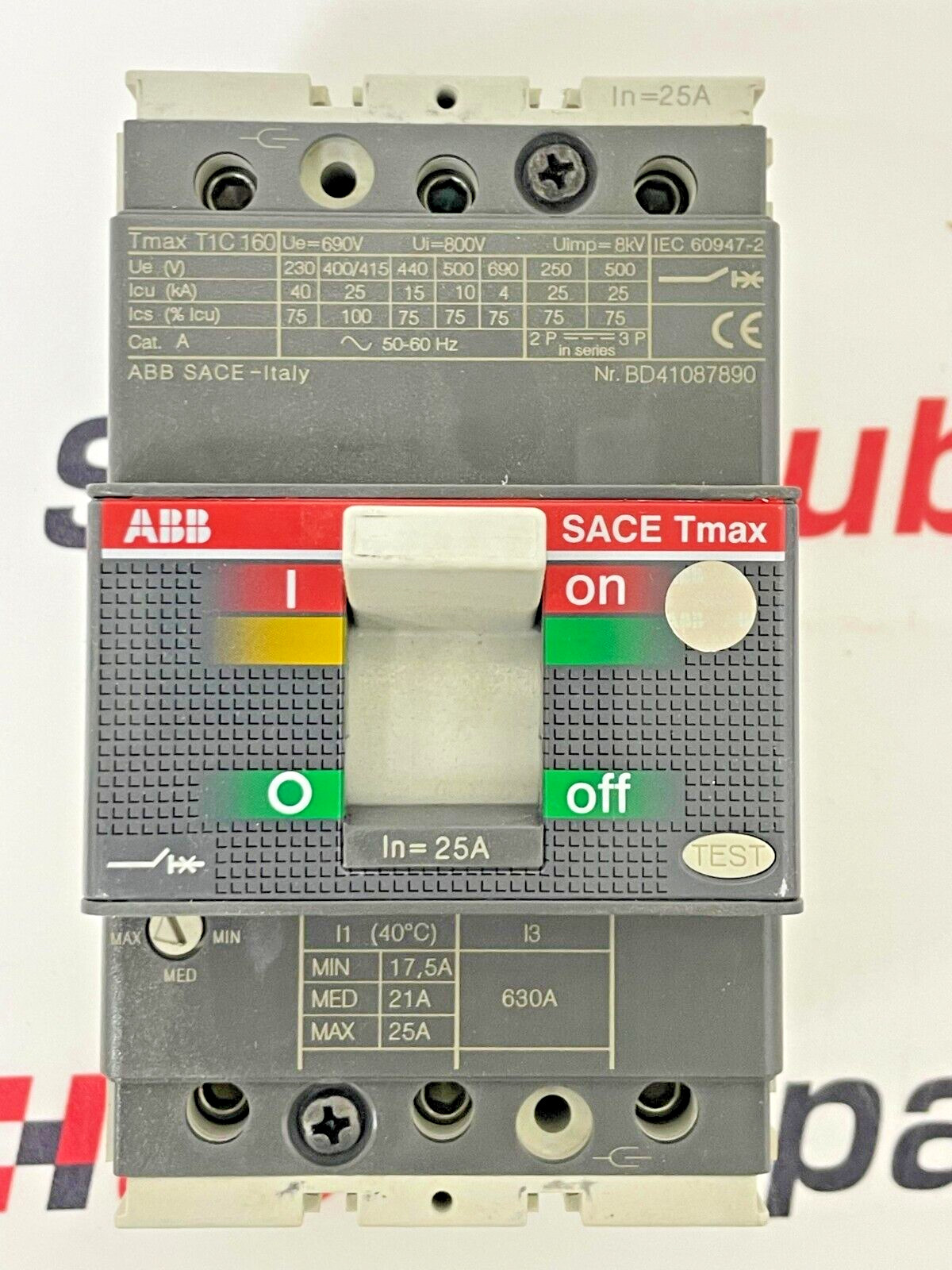 ABB 1SDA050894R1 CIRCUIT BREAKER SACE TMAX T1C 160