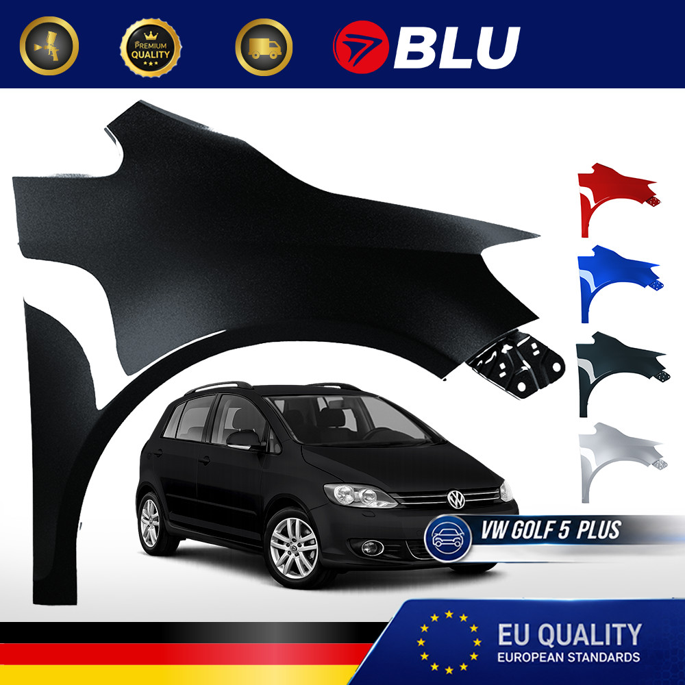 Fender For VW Golf V Plus 5 + LC9X Right Black 05-09 Front Painted New