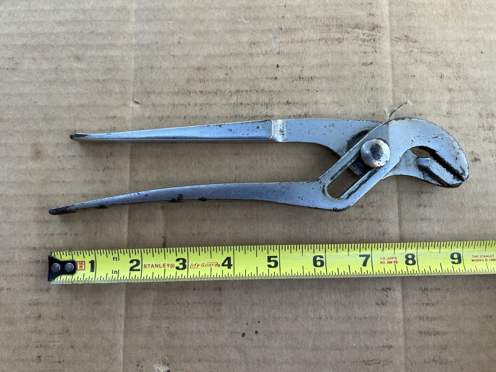 🇺🇸Snap-on 90A 9” Slip Joint Chrome Tongue & Groove Water Pump Pliers🇺🇸