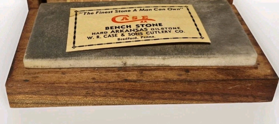 Case XX Vintage Bench Stone hard Arkansas Oilstone W.R. Case & Sons Cutlery 4"