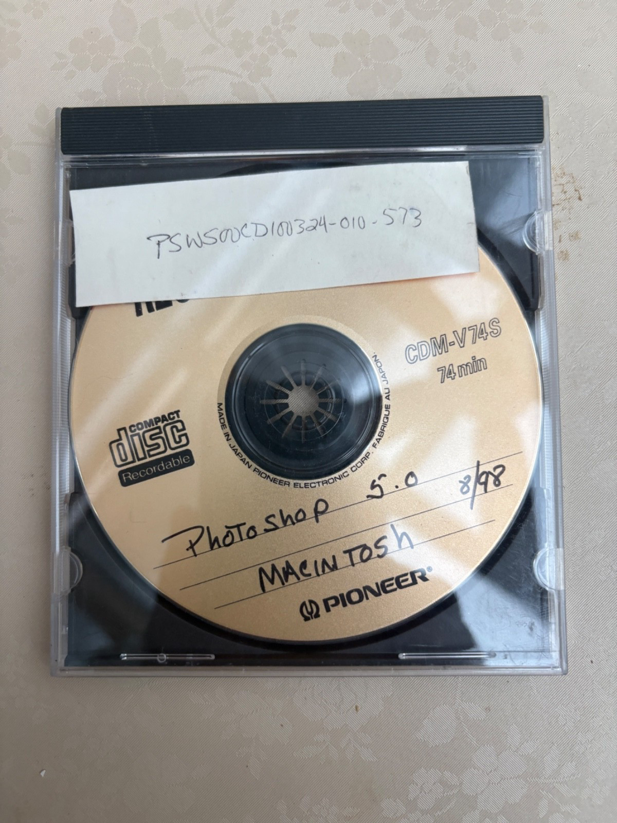 8/98 MACINTOSH PHOTOSHOP 5.0 CD-ROM