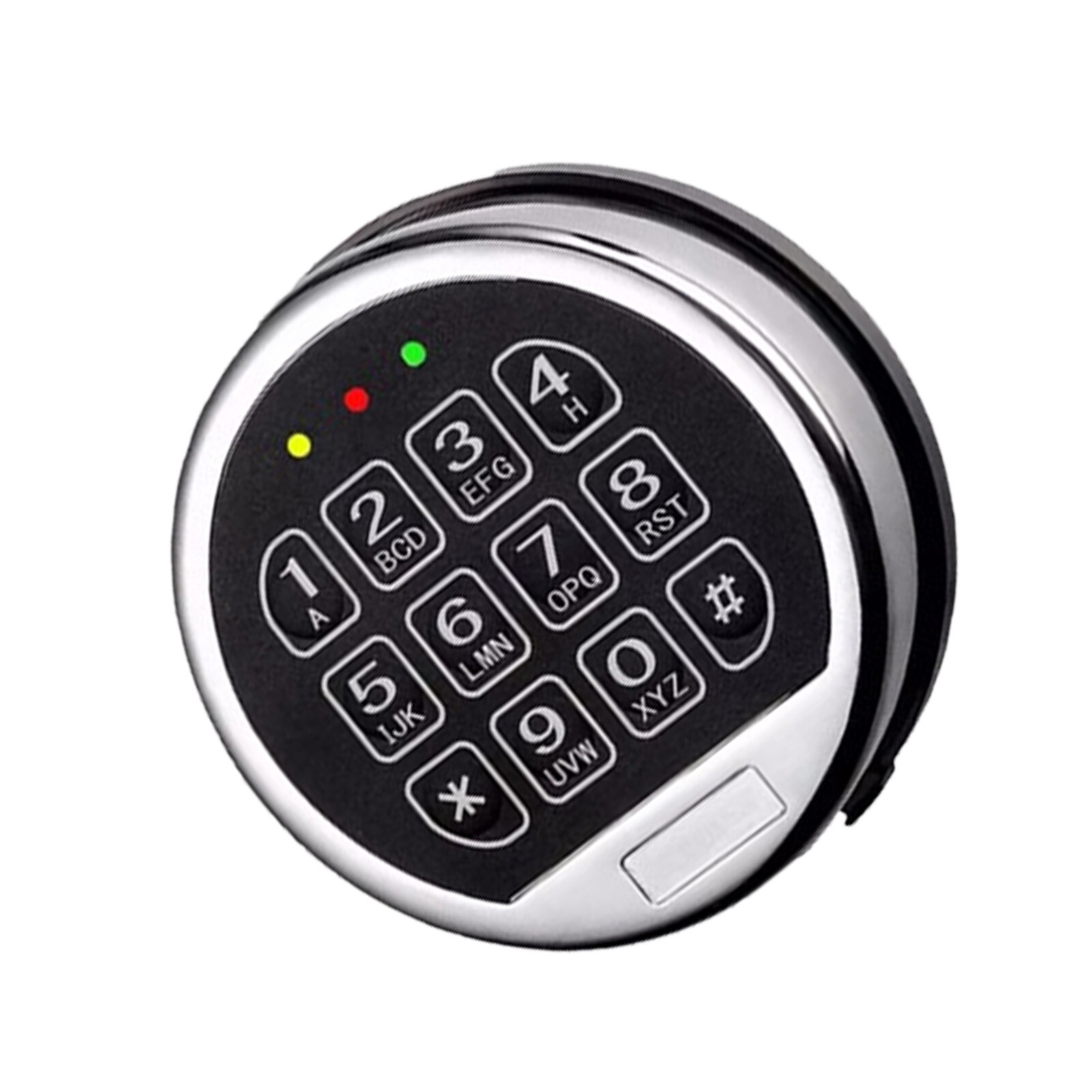 Gun Safe Lock Replacement Solenoid Lock with 2 Master Keys Chrome Digital Key