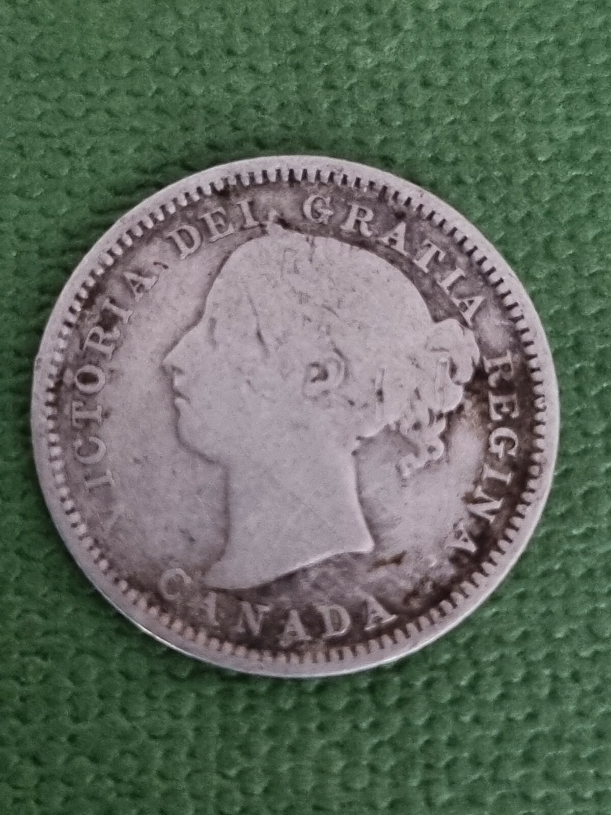 1891 Canada silver 10 cents coin : 2.2g