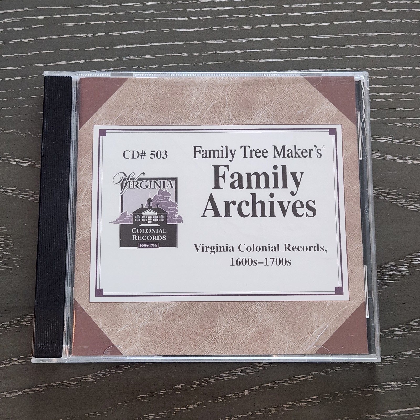 Family Tree Makers Family Archives CD 503 Virginia Colonial Records 1600s-1700s