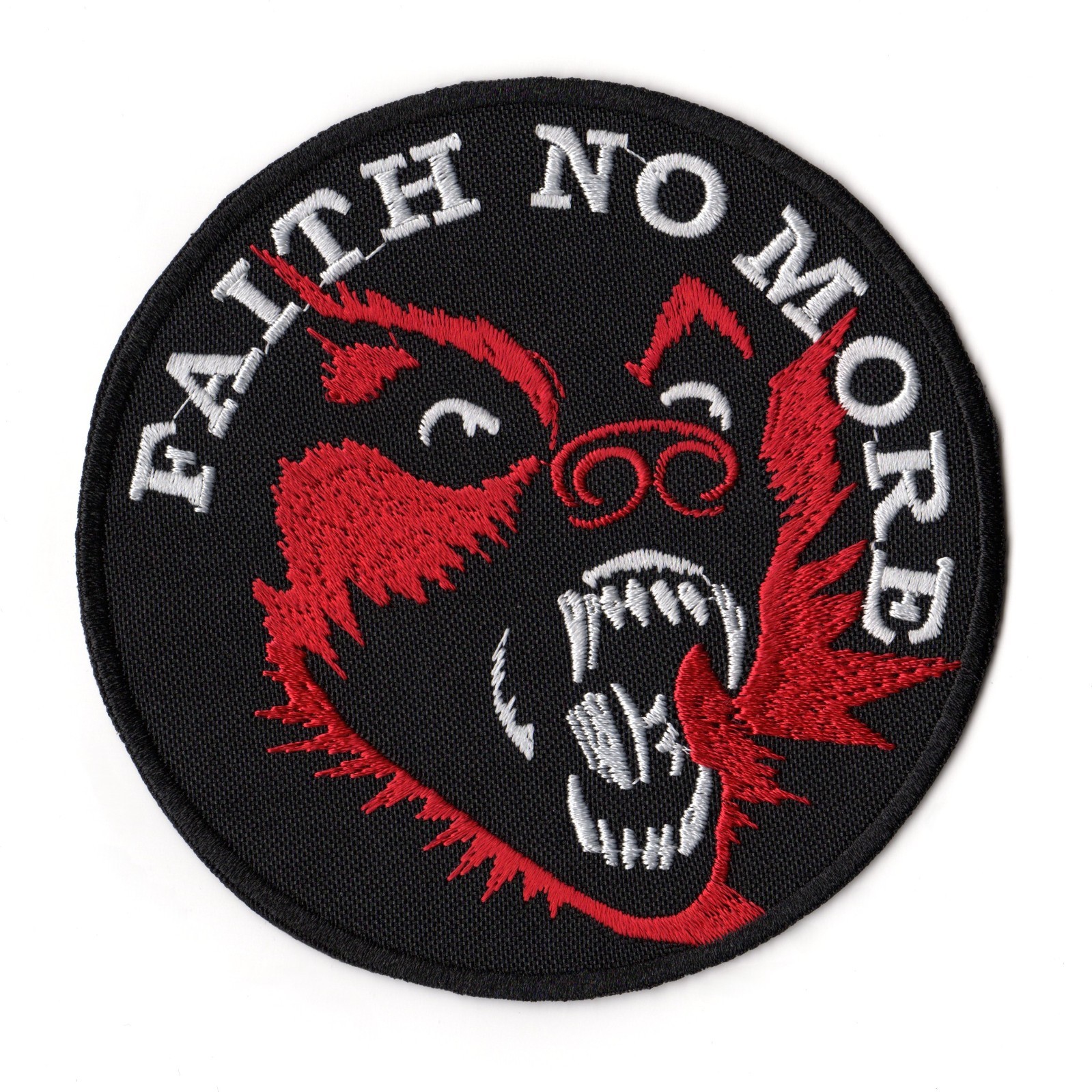 Faith No More Patch Dog Embroidered Sew On Band Logo Alternative Metal Rock
