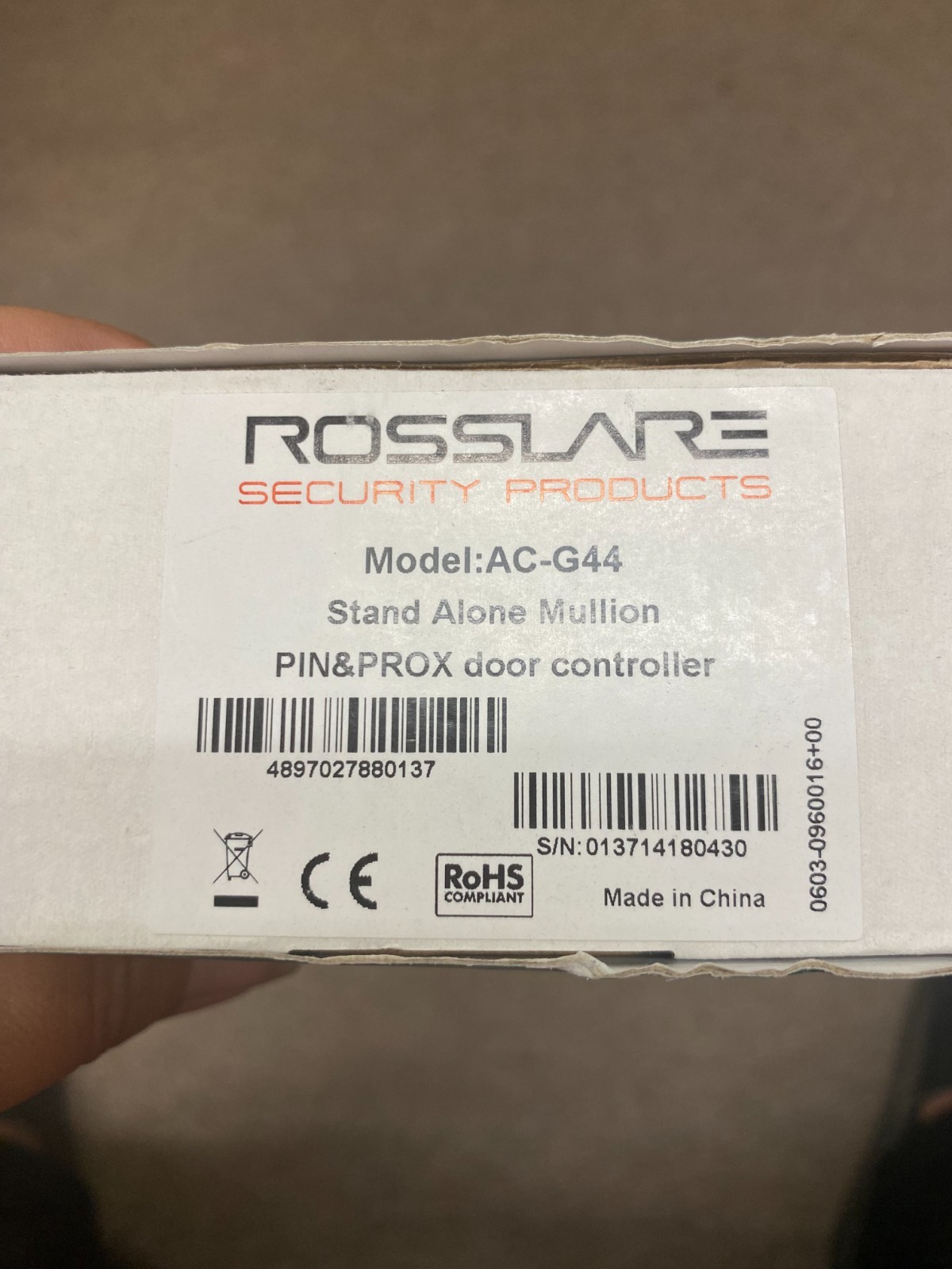 Rosslare AC-G44 Outdoor Backlit Standalone PIN & Proximity Controller 125Khz
