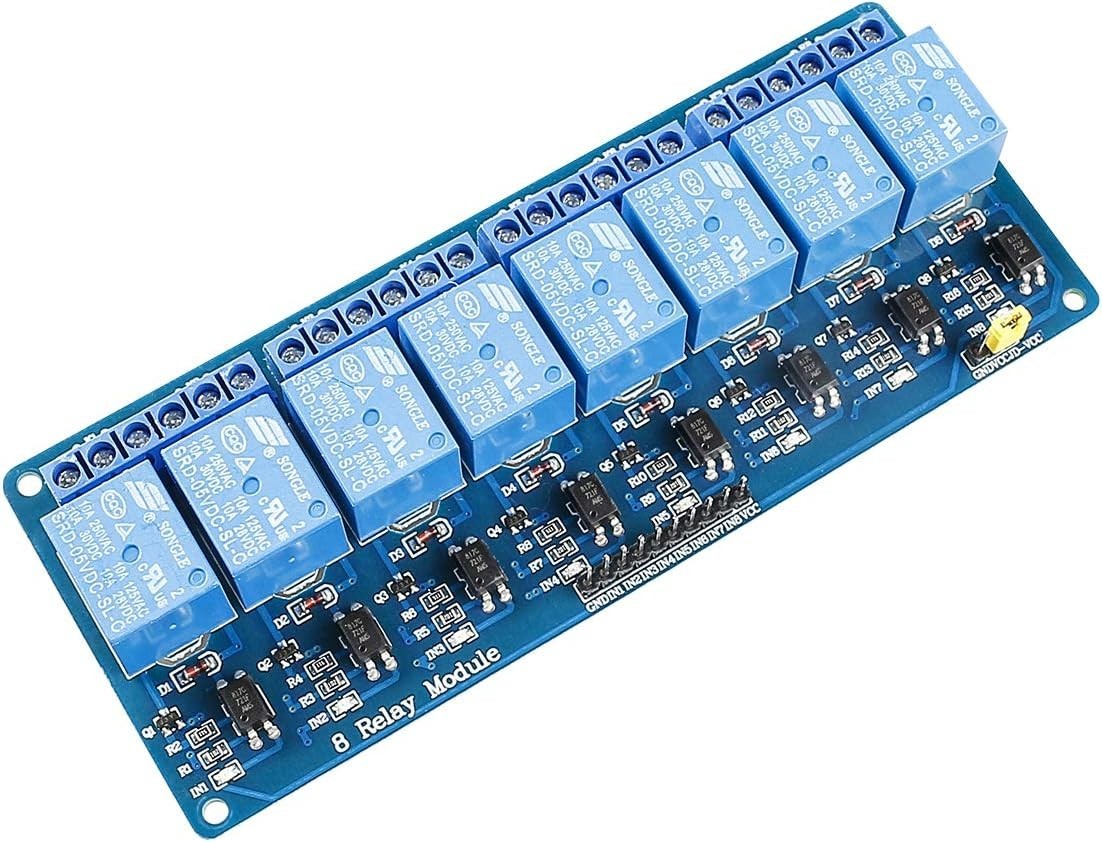 High-Current 8-Channel Relay Shield - Perfect for Arduino, Raspberry Pi Projects