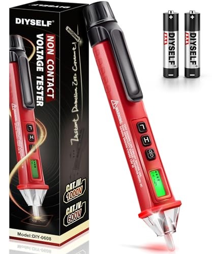 Non Contact Voltage Tester Pen, Dual Sensitivity 12V/48V-1000V AC Electric
