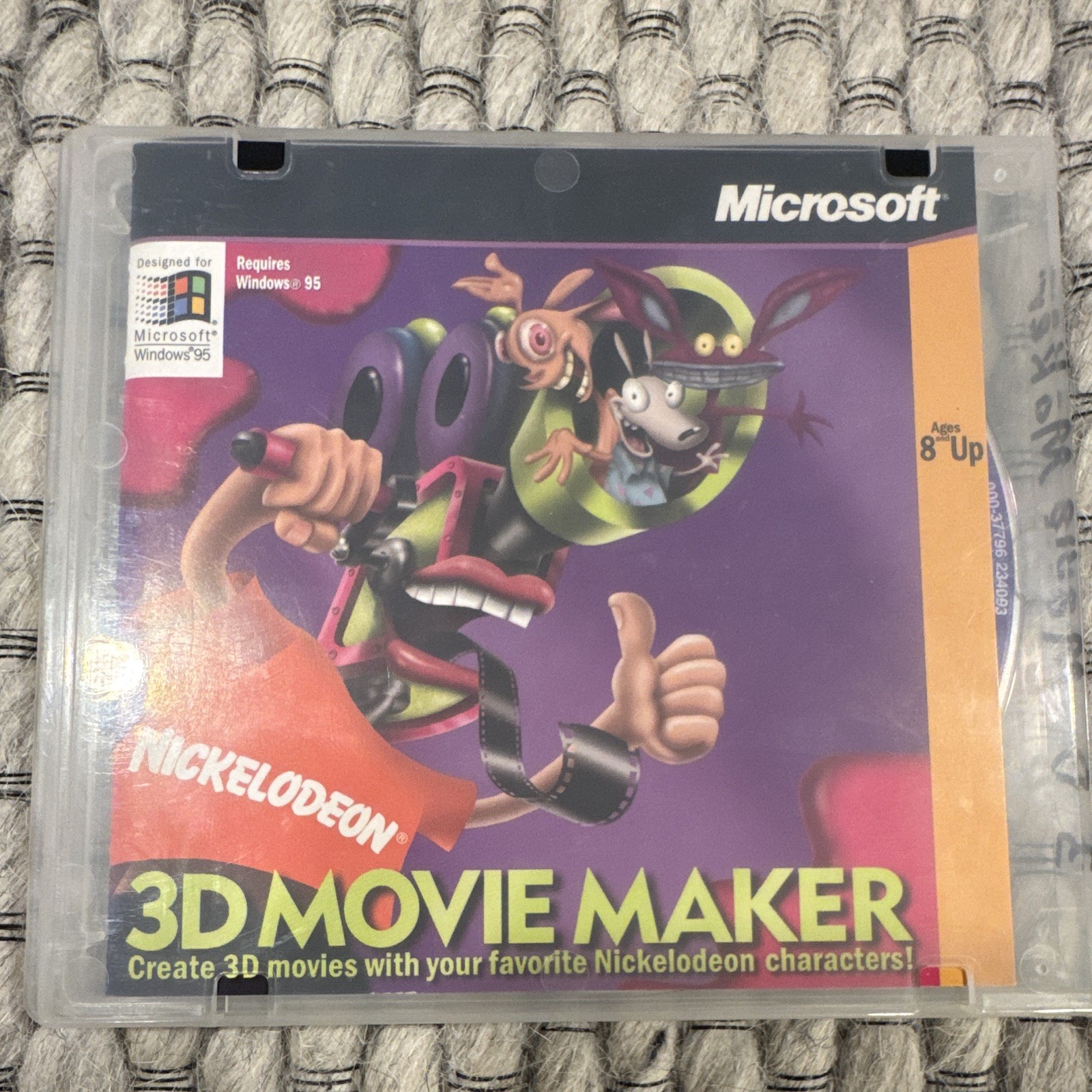 Microsoft Nickelodeon 3D Movie Maker CD-ROM for Windows 95 English MPN 000-37796