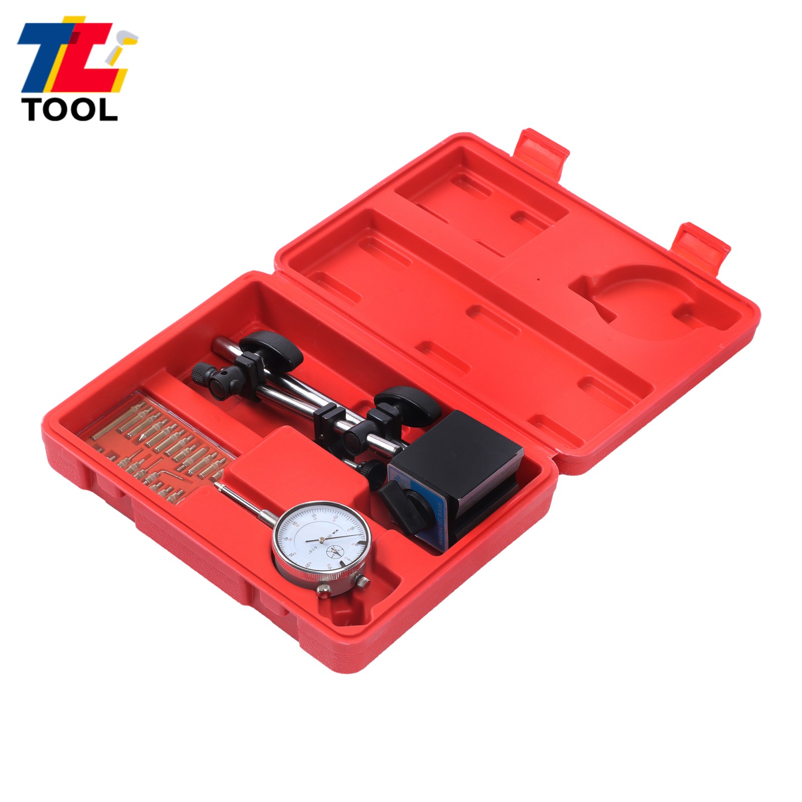 0-1'' Range Dial Indicator, Magnetic Base & Point Precision Inspection Set