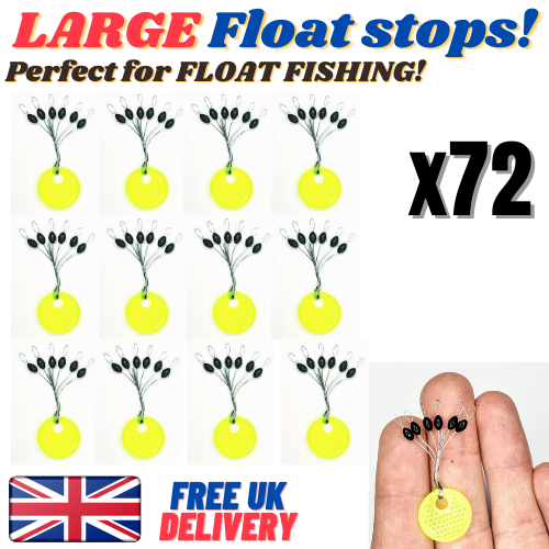 Large Float Stops Line Stoppers Beads Rubber Rig Buffer Sliding Grippa Fishing