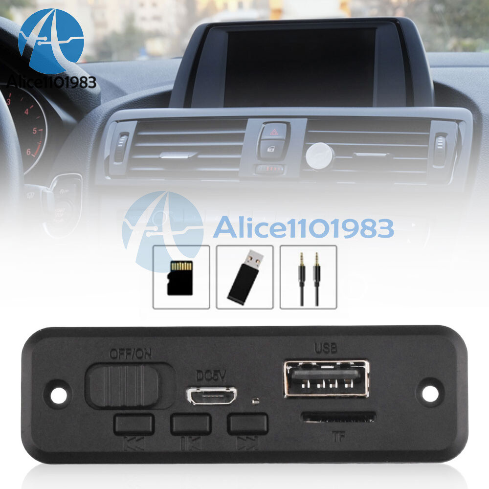DC5V Bluetooth MP3 Player Decoder Board Car FM Radio Module 2*3W Amplifier