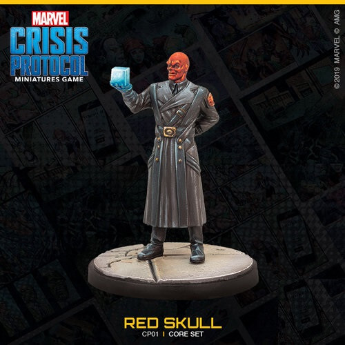 Red Skull Marvel Crisis Protocol Core Set New On Sprue Character Card + Base MCP