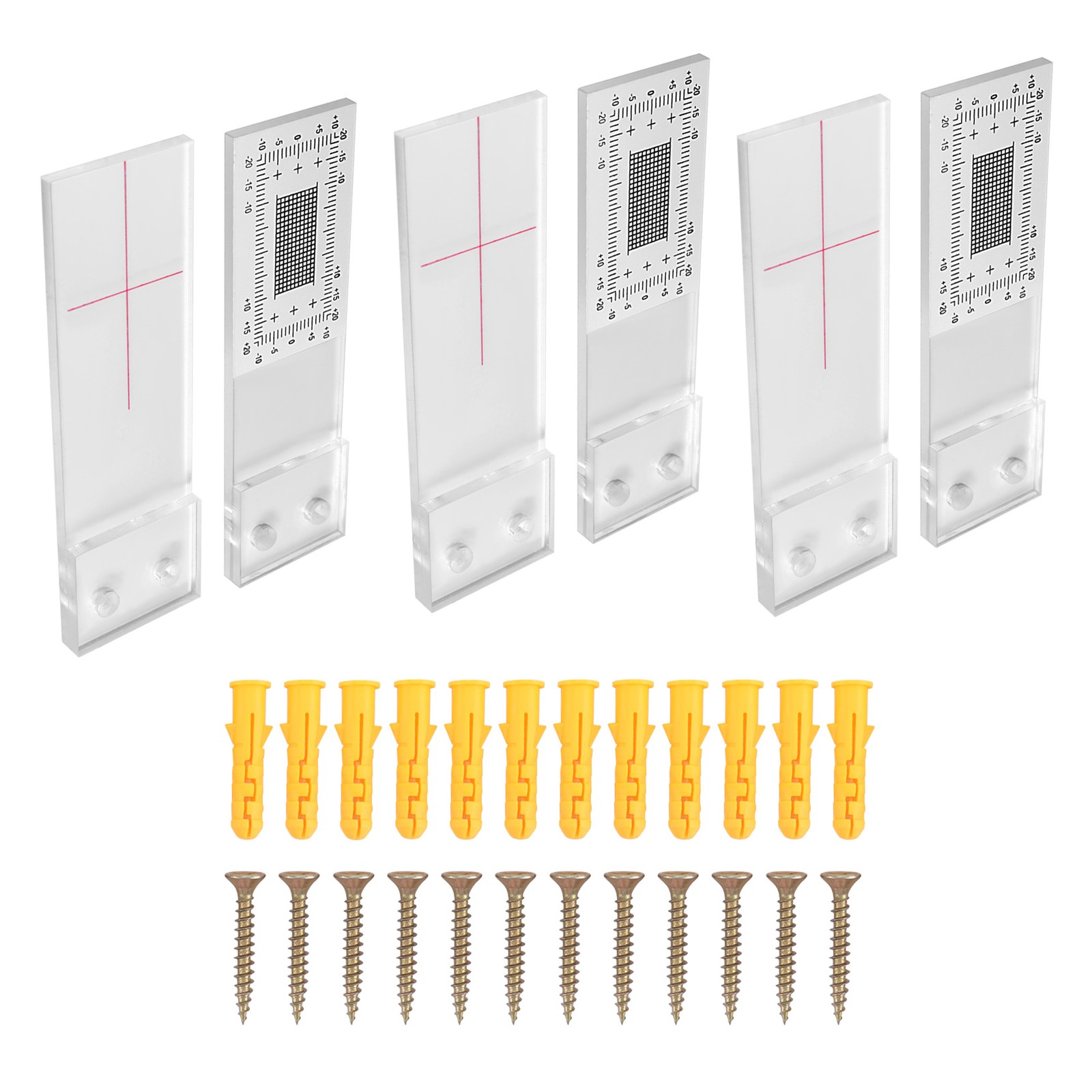 Crack Monitoring Record, 3Pcs Crack Measurement Tool, Crack Width , Clear8413