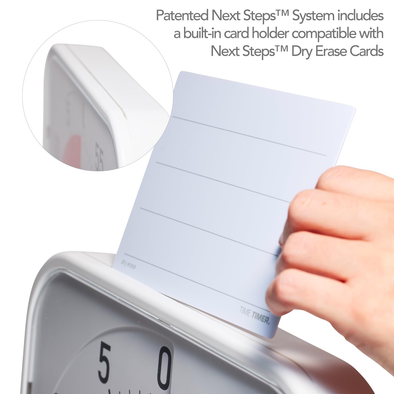 12" Visual Countdown Timer - 60-Minute Silent Timer for Classroom, ADHD, Autism,