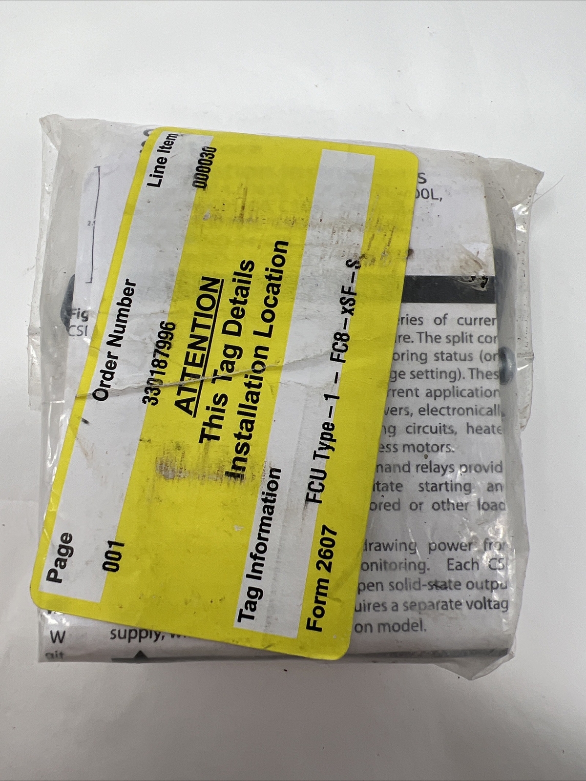 Johnson Controls CSDSC-C50100L0 Current Sensing Relay; 0.50-10A; Self Powered