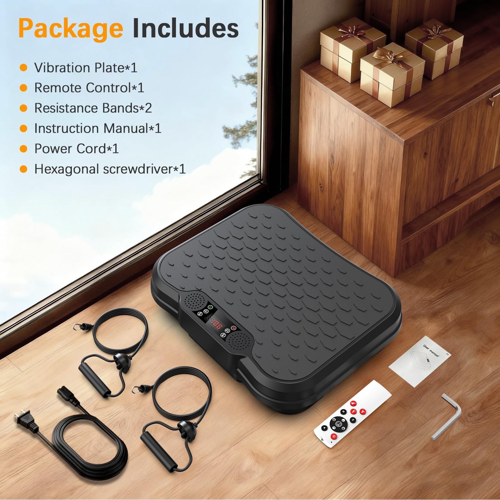 NXSCI Vibration Plate Exercise Machine,Vibrating Platform for Lymphatic Drain...