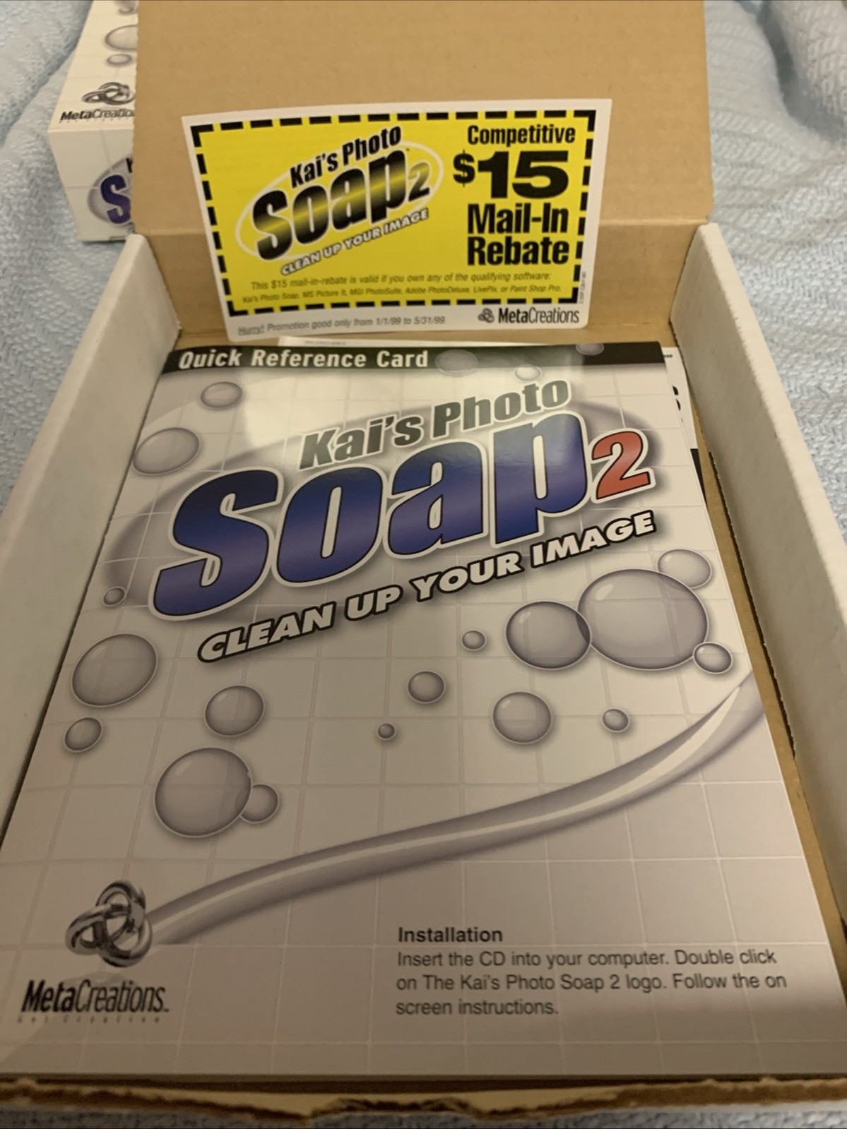 Kai's Photo Soap 2 Clean Up Your Image Photo Editing Software 1998 Win/Mac New