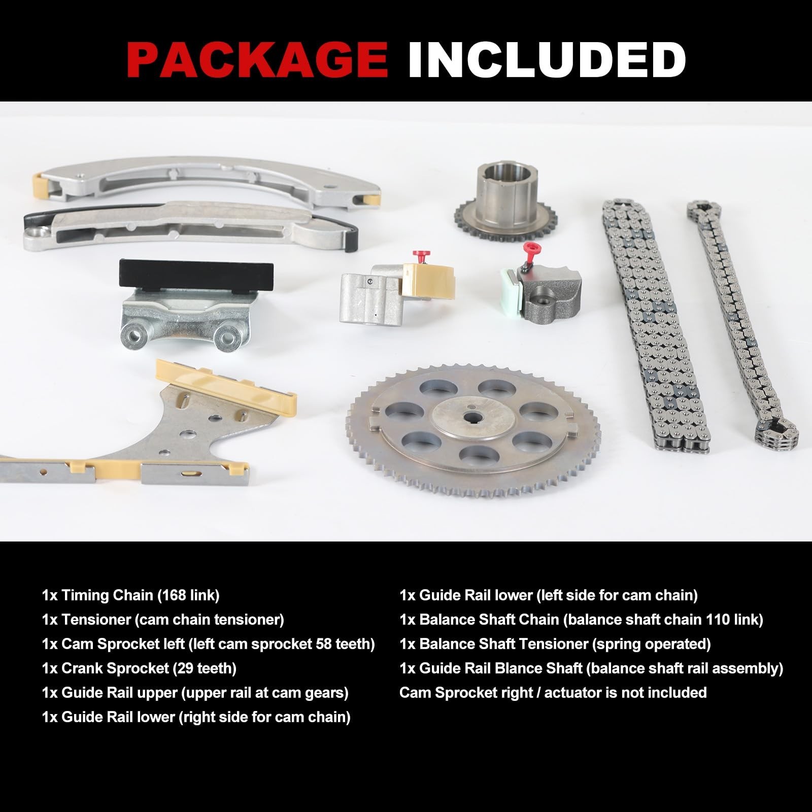 Timing Chain Kit Fit for Colorado 2007-2011 2.9L 3.7L for Colorado 2004-2006 ...