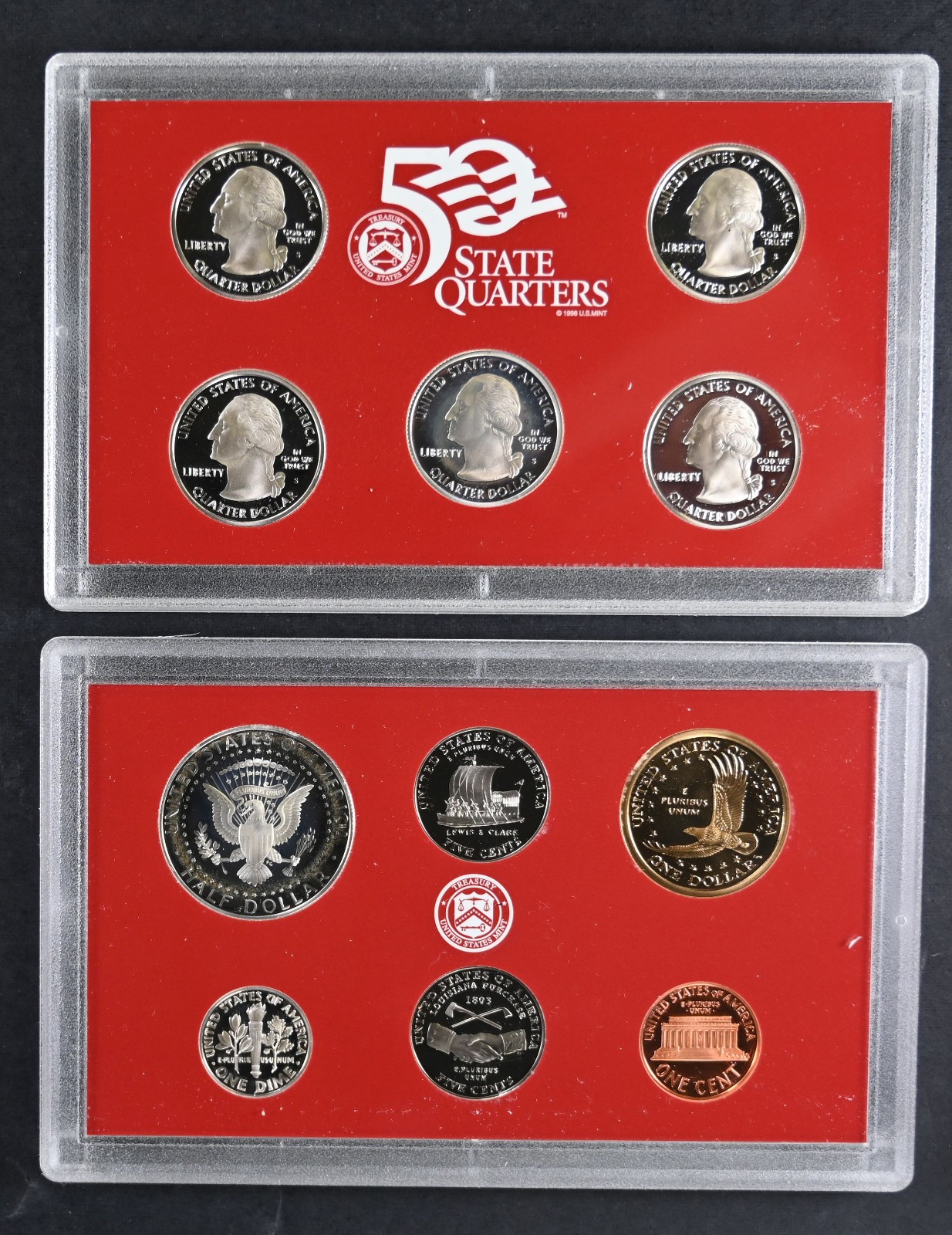 2004 Silver Proof Set US Mint Uncirculated Coins w/cert