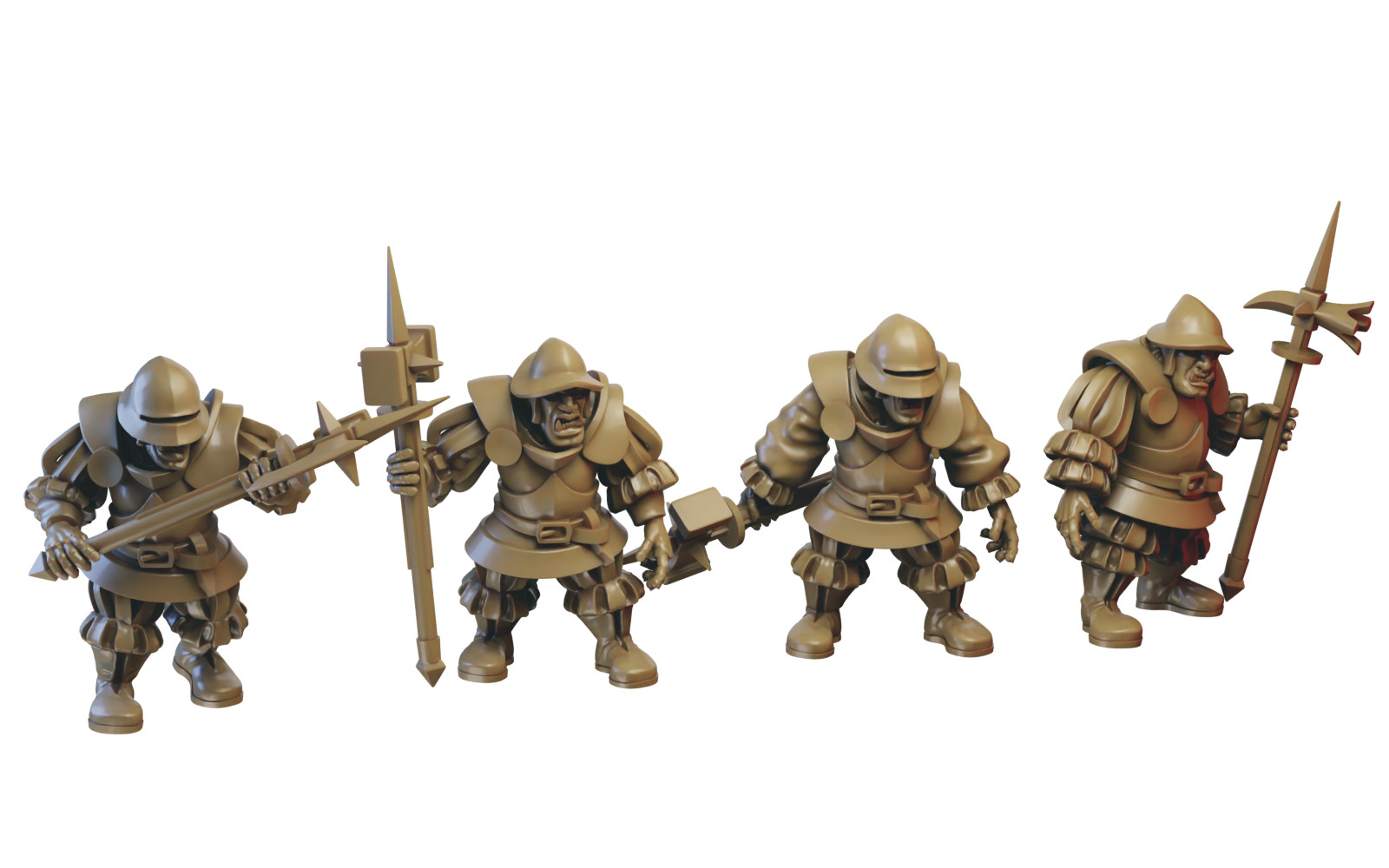 x5 Lost Regiment - Heavy Ogres - Illhadiel Miniatures 28mm