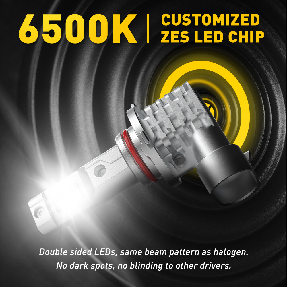 Combo 9005+H11 LED Headlight Super Bright Bulbs Kit White 720000LM High/Low Beam