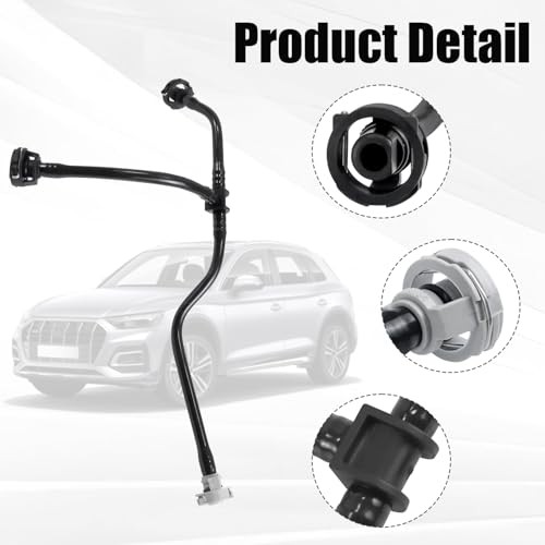 Cooling System Overflow Hose Compatible with Audi Q5 2.0L 2016-2024 Front