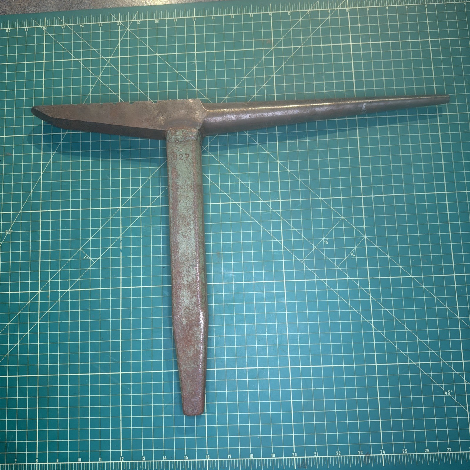 Forged PEXTO style No 927 Creasing Stake with Horn Tinsmith sheet metal forming