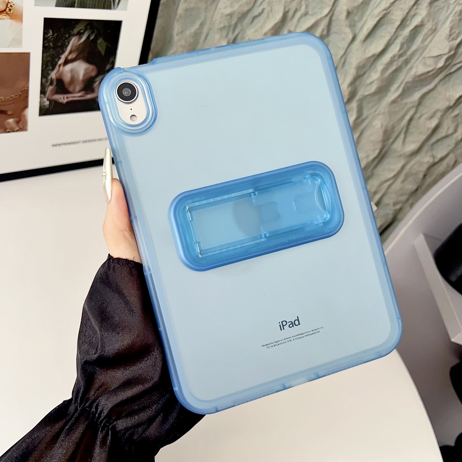 Slim Rugged Translucent Cover For iPad Mini 7th/6th/5th/4th Gen Matte Stand Case