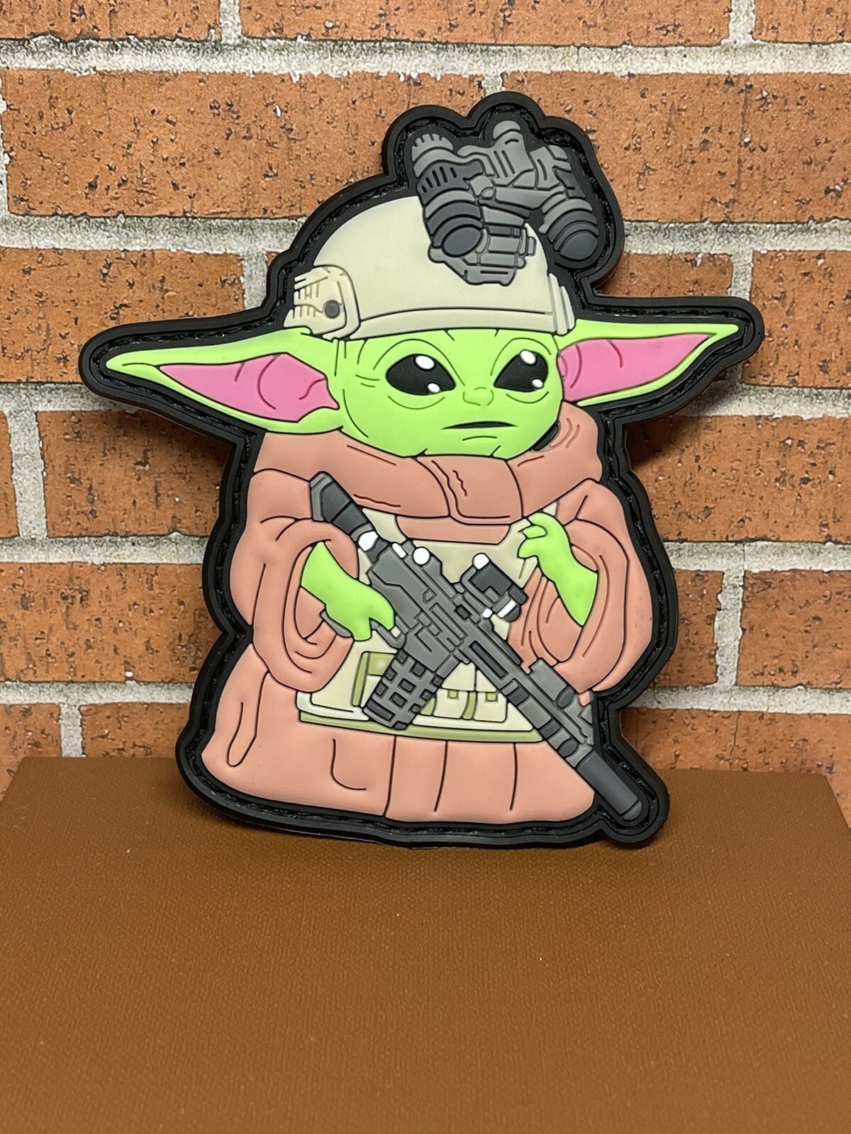 Tactical Morale Patch - PVC Military Yoda Patch - Assault Rifle Patch