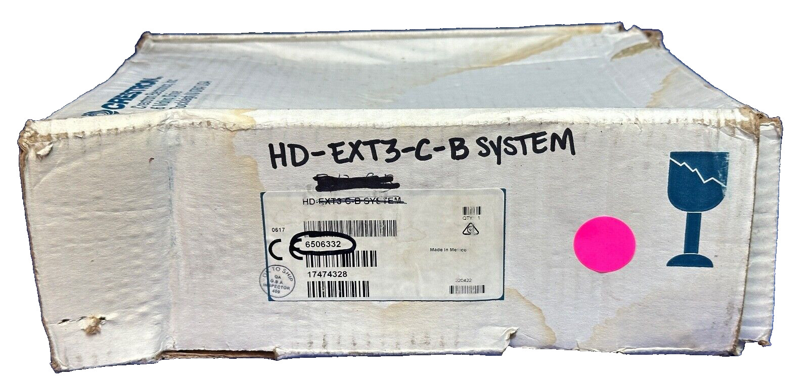 CRESTRON HD-EXT3-C-B Syst, HDBaseT 4K HDMI VIDEO EXTENDER P/N 6506332, PRE-OWNED