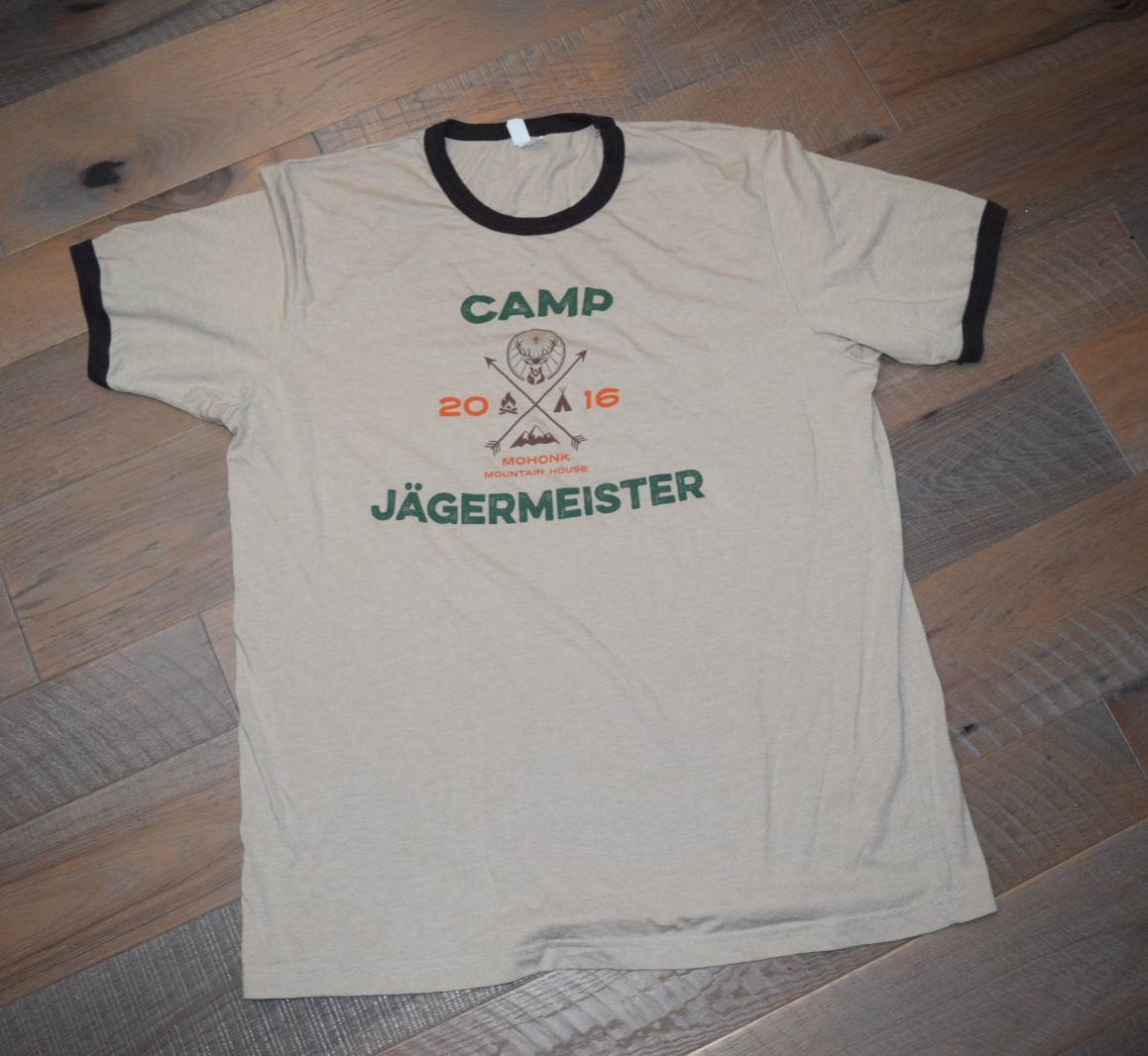 RARE Camp Jagermeister RInger Tee Shirt JAGER Mohonk Mountain House Adult XL