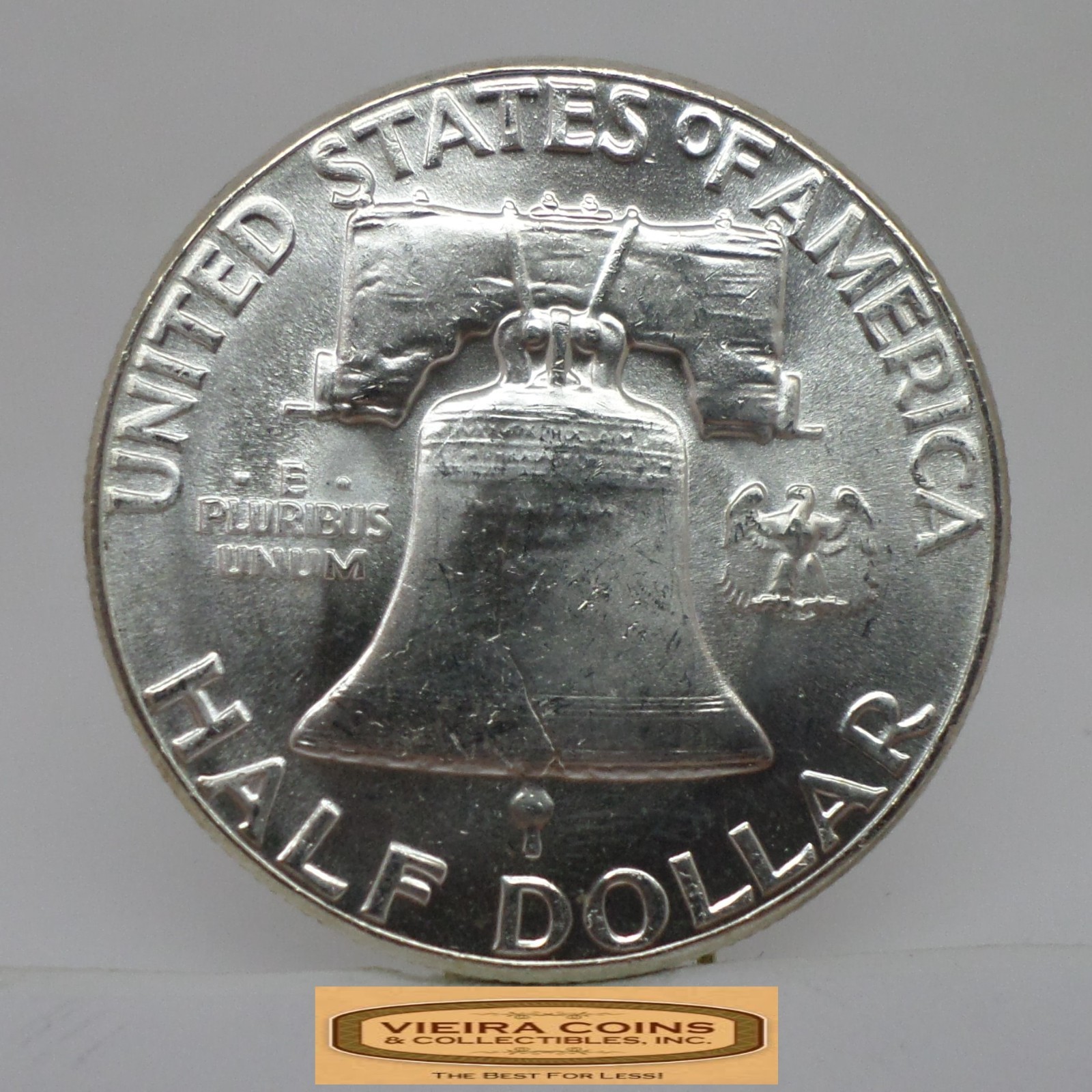 1963 Franklin Half Dollar, 90% Silver, AU - #C57319NQ