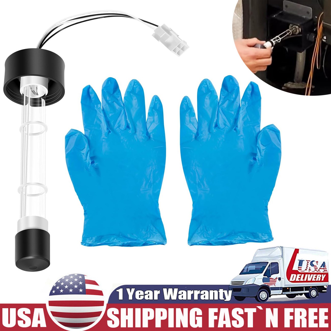 6472-841 UV Bulb Replacement for Jacuzzi Sundance Spas ClearRay J-200 J-300 J-LX