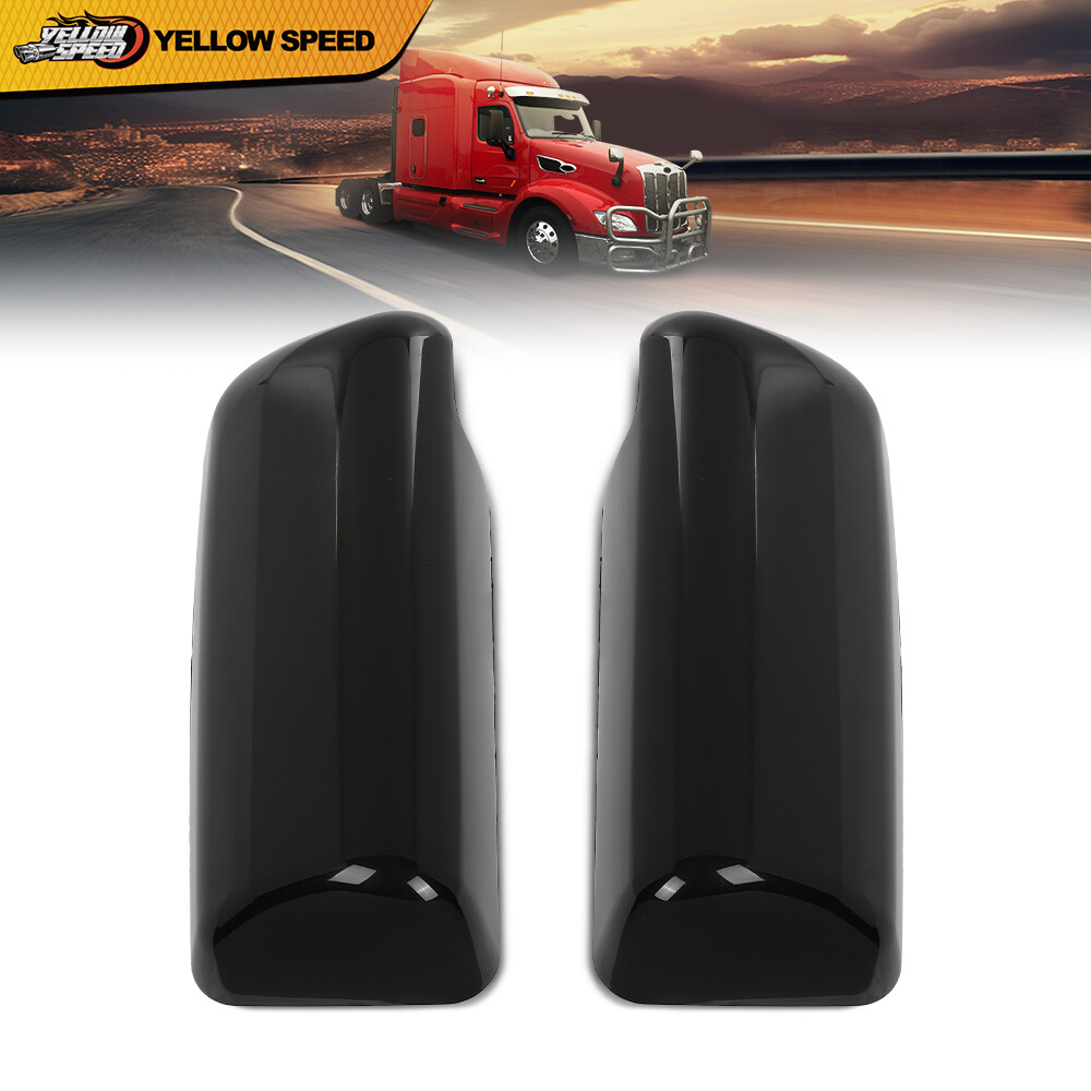 Fit For Peterbilt 579 Replacement Door Mirror Covers Black Driver&Passenger Side