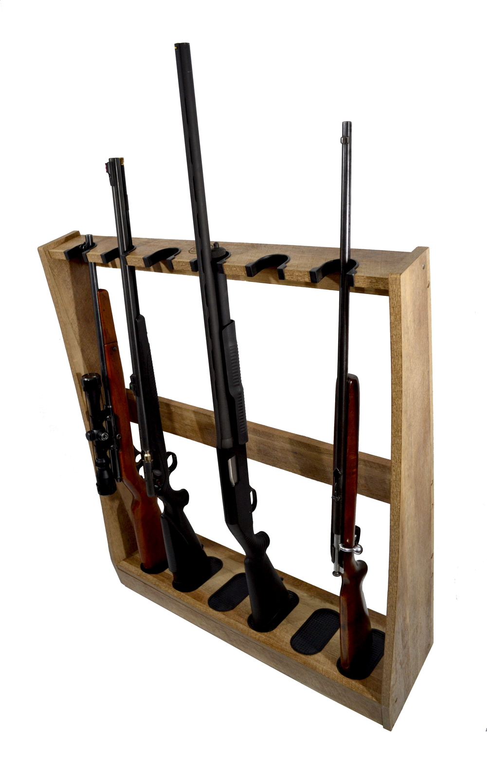 Standing Floor Gun Display Rack Rifle Shotgun Storage Organizer Holder