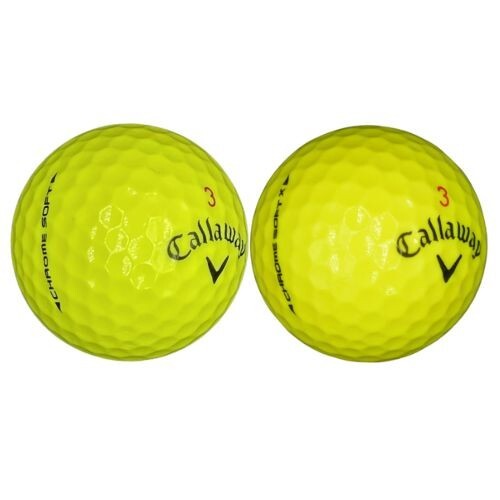 Callaway Chrome Soft Mix Yellow Near Mint AAAA 50 Used Golf Balls 4A
