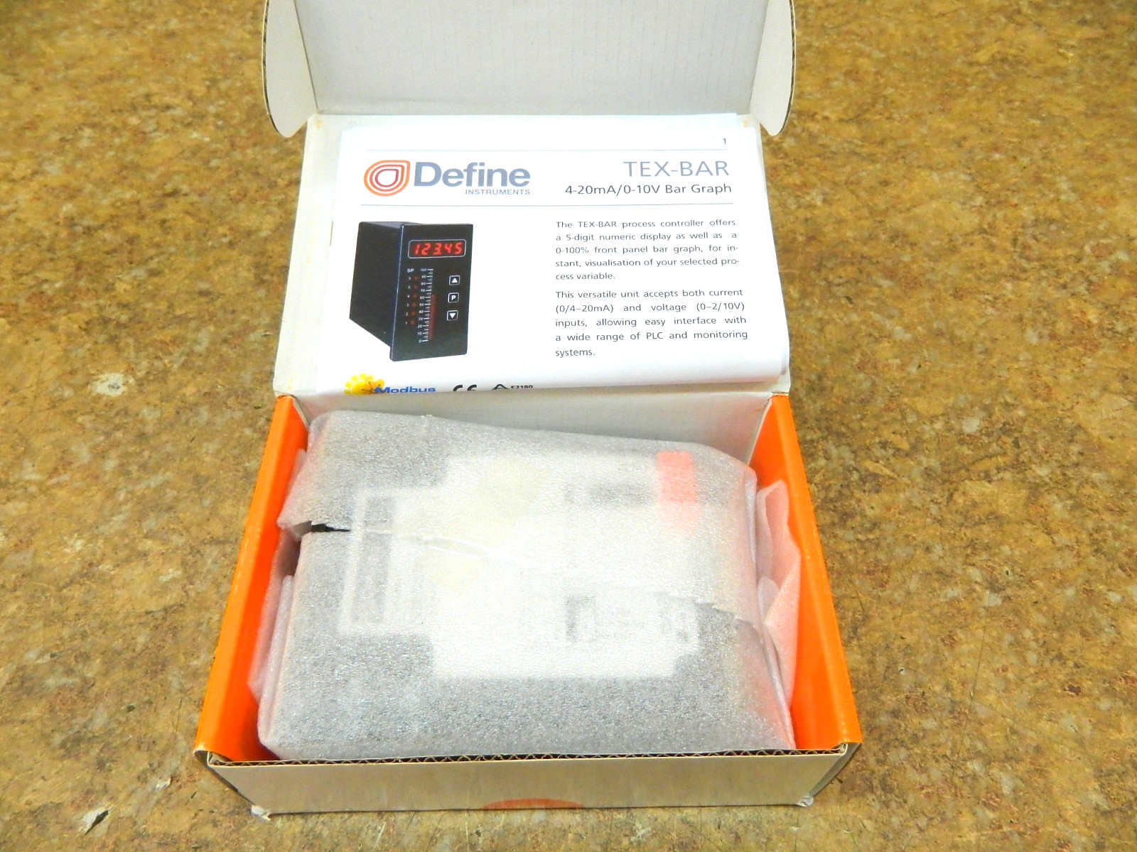 DEFINE INSTERMENTS  TEX-BAR-LV  Bar Graph Controller  15-48 vac / 10-72 vdc