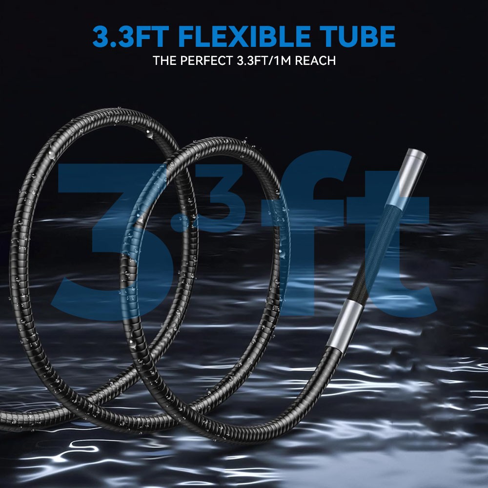360° 6LED USB Snake Endoscope Borescope HD Inspection Camera For Android ios