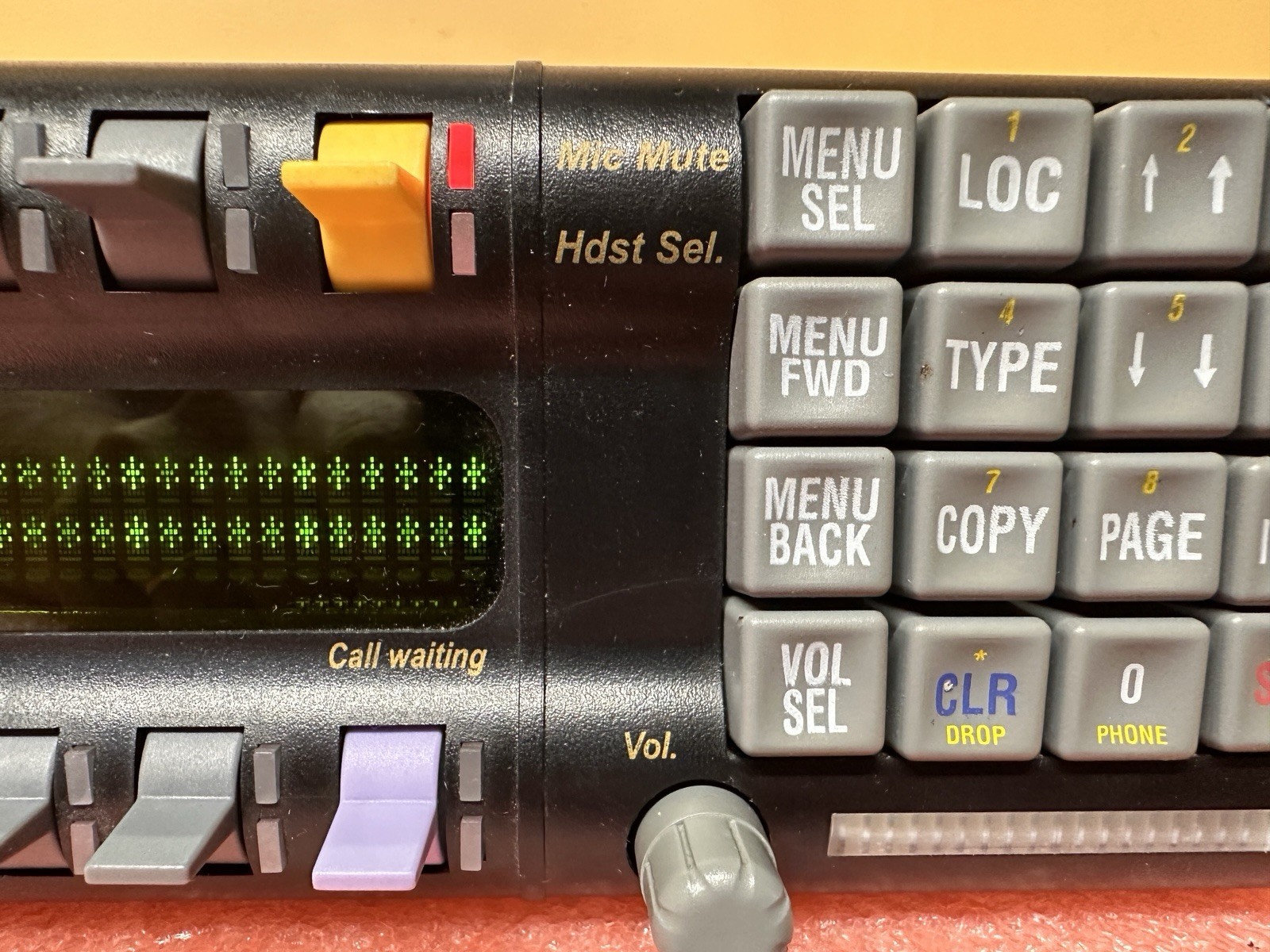 RTS Telex KP-32 4-Pin Intercom Keypanel with power supply.