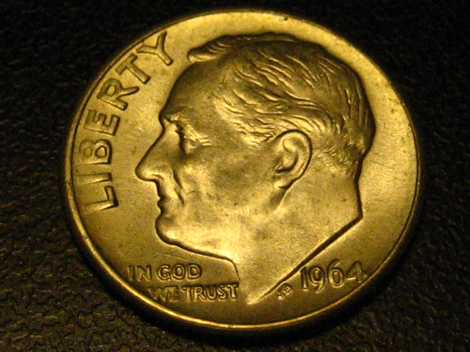 1964-P 90% Silver Roosevelt Head Dime CHOICE BU