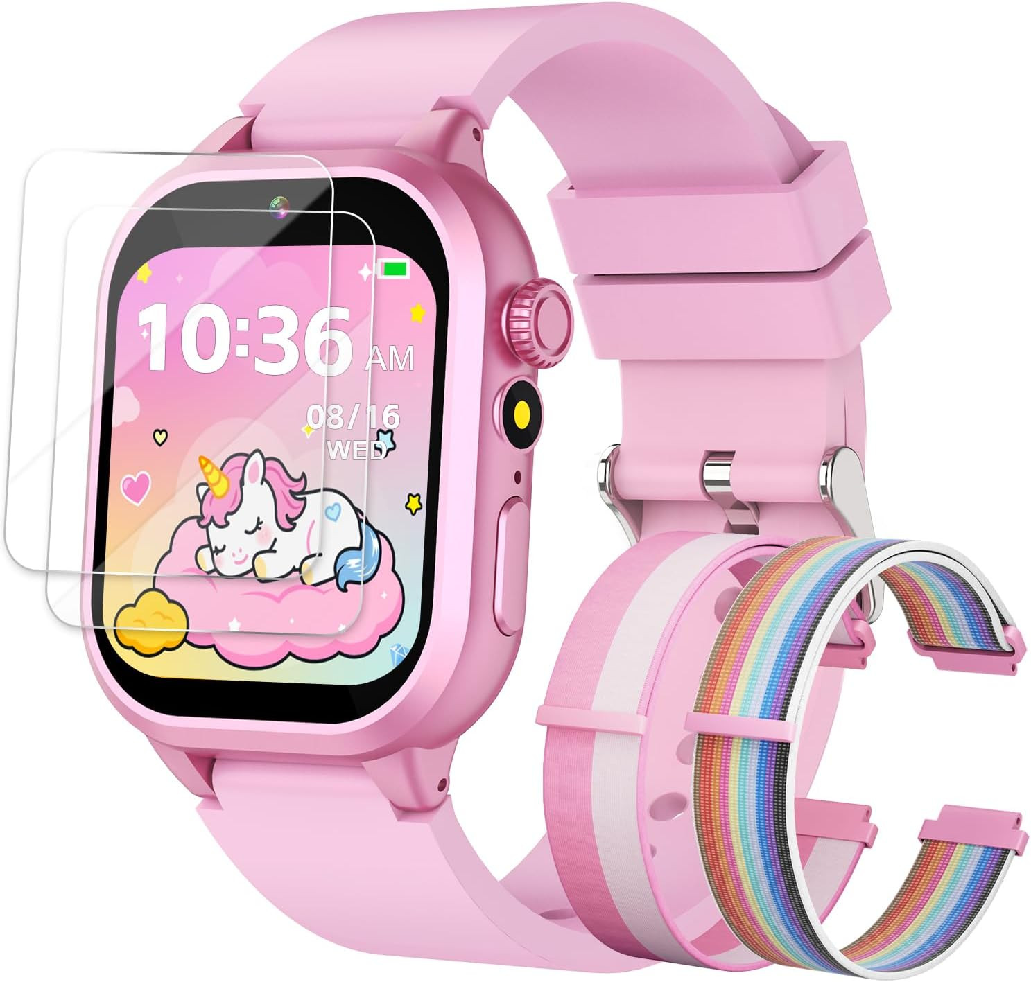 Smart Watch for Girls - Kids Watch with 39 Games, Built-In Camera, Video Recorde